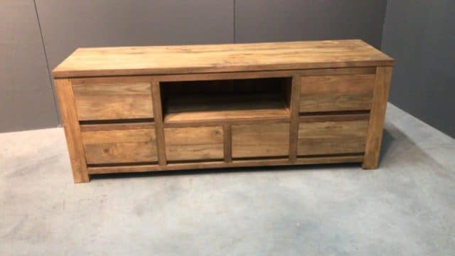 Teak Tv Meubel Strak Greeploss Je 160x45x60h A 6255 Jpg