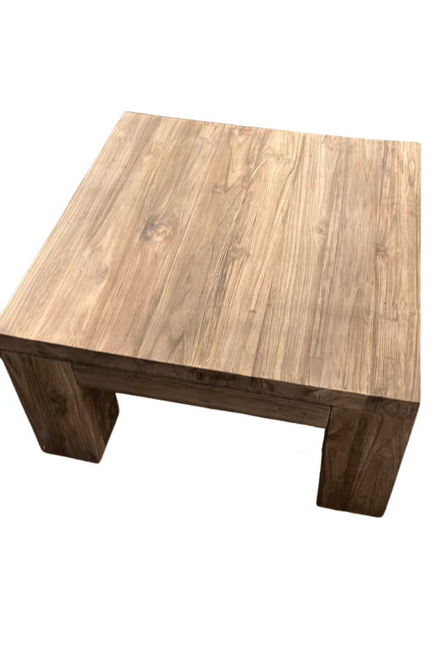 robuuste teak salontafel