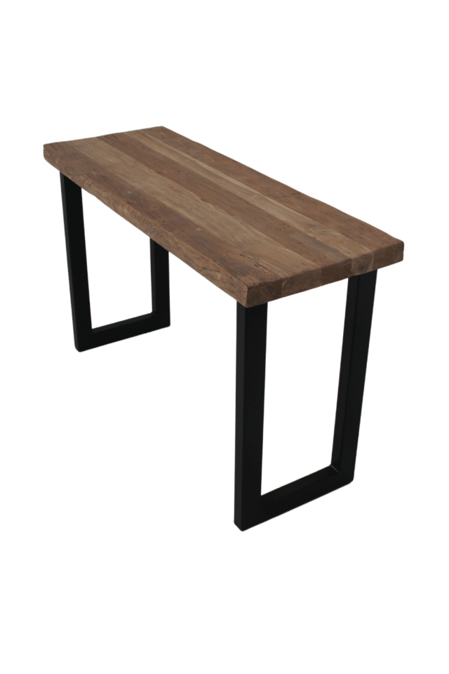 side table industrieel hout met metaal 120x45x75 cm