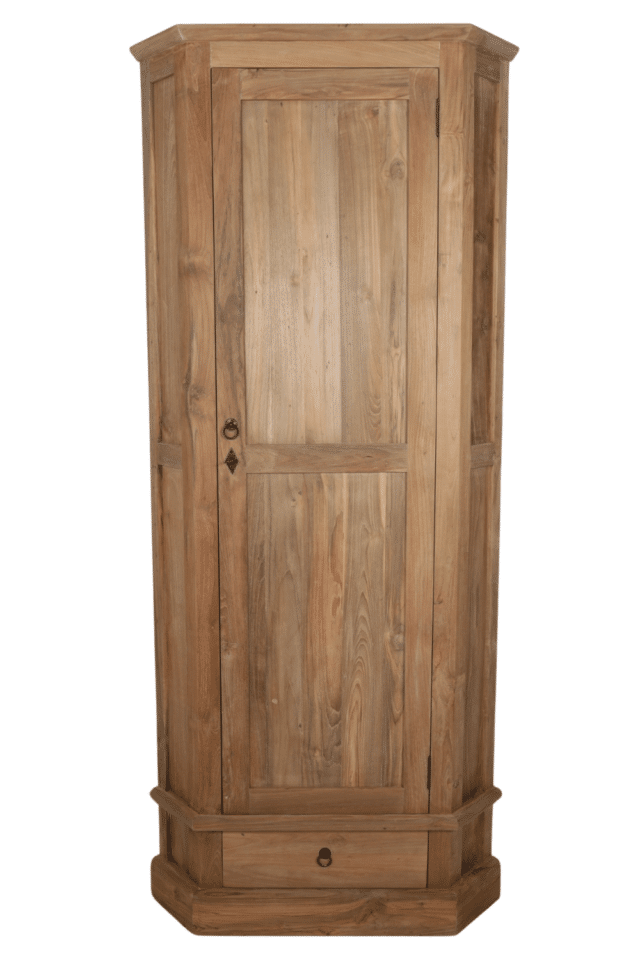 teak houten hoekkast 90 cm